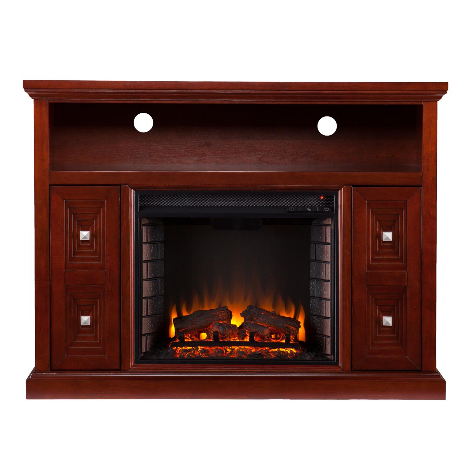 Southern Casselton Media Fireplace, Cherry - Box 1 of 2