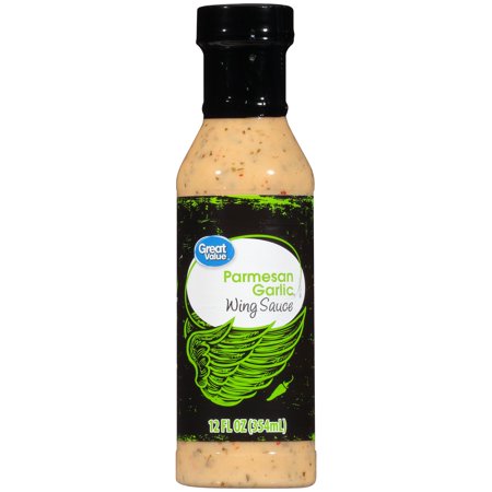 Great Value Parmesan Garlic Wing Sauce, 12 fl oz - Walmart.com