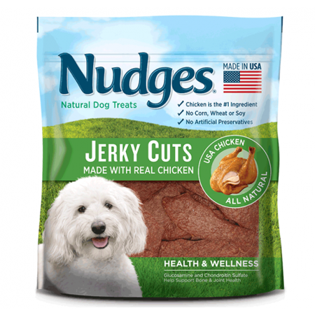 Nudges Health and Wellness Chicken Jerky Dog Treats, 5