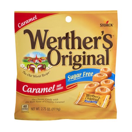 Jackson Caramel - Storck Werther's Original Sugar-Free Caramel Hard Candies, 2.75 Oz.