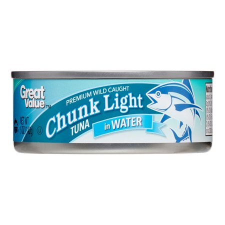 Great Value Chunk Light Tuna in Water, 5 oz - Walmart.com