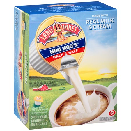 Mini Cat Creamer - Land O Lakes Mini Moos Half & Half Dairy Creamers, 24 Ct