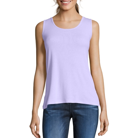 Women's Mini-Ribbed Cotton Tank Top (Best Ribbed Tank Top)
