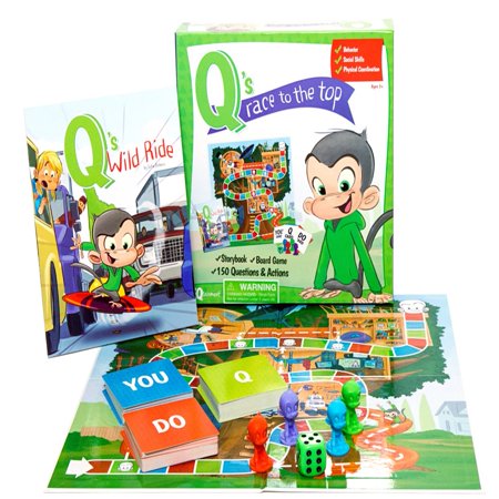 - Q's Race To The Top Board Game with Free Book