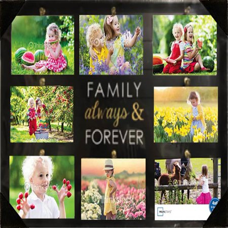 - Mainstays Plank 8-opening Black Collage Frame