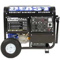DuroMax 12000-Watt 18 HP Gasoline Powered Electric Start Portable Generator with Wheel Kit