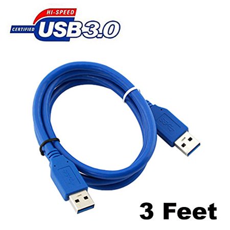 750 High Speed Usb - iMBAPrice USB 3.0 A Male to USB 3.0 A Male High Speed Cable (3 Ft, Blue)