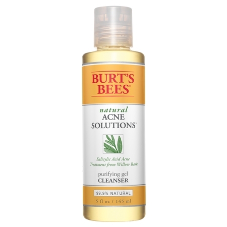 Burt's Bees Natural Acne Solutions  Purifying Gel Cleanser, Face Wash for Oily Skin, 5