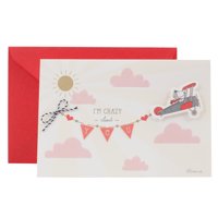 Hallmark Funny Valentine's Day Card (Peanuts Snoopy Airplane)