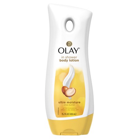 Olay Ultra Moisture Shea Butter In-Shower Body Lotion, 15.2 fl (Best In Shower Body Lotion)