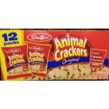 (2 Pack) Stauffer's Original Animal Crackers, 1.5 oz, 12 (Best Tasting Animal Crackers)