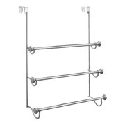Over The Door Towel Racks Interdesign York Over The Shower Door Towel Rack For Bathroom Chrome Brushed