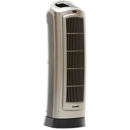Lasko Electric Ceramic Tower Space Heater with Remote Control, 1500 W, (Best Space Heater For Uninsulated Garage)