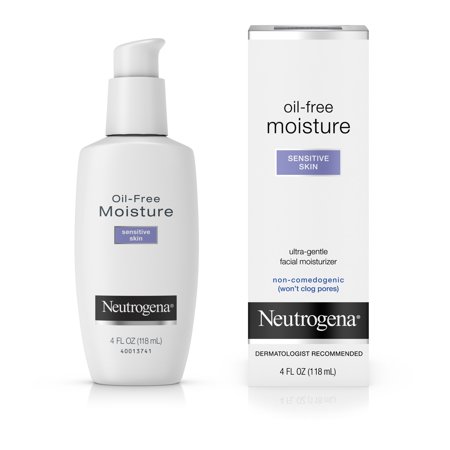 Neutrogena Oil-Free Daily Sensitive Skin Face Moisturizer, 4 fl. (Best Natural Skin Care Products For Sensitive Skin)