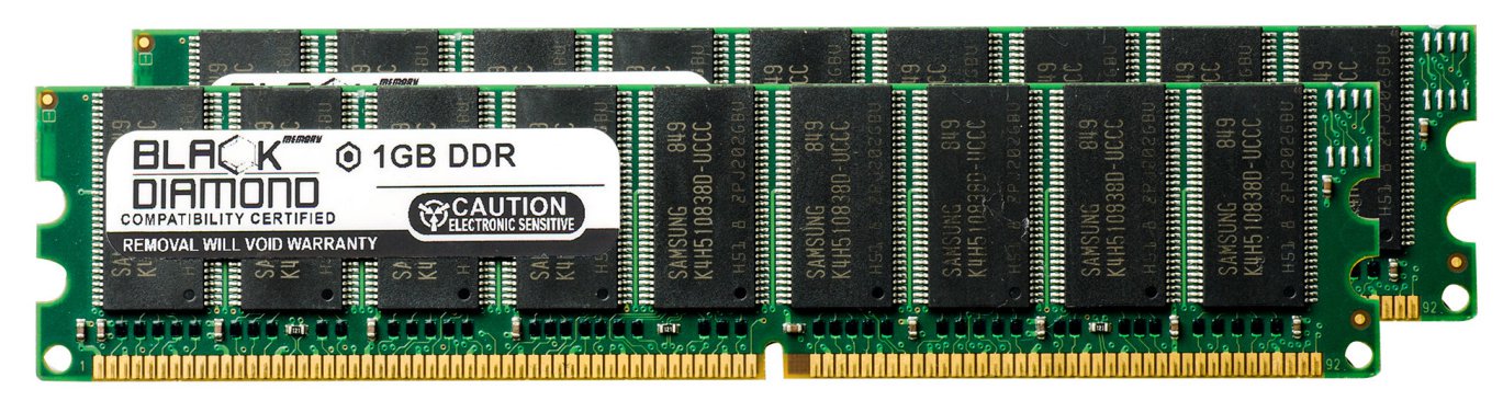 - 2GB 2X1GB RAM Memory for Asus PC Series PC-DL Deluxe DDR ECC UDIMM 184pin PC2100 266MHz Black Diamond Memory Module Upgrade