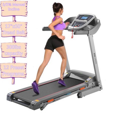 ANCHEER 3.0HP APP Bluetooth Control Incline Electric Folding Treadmill With 3/5% Manual Incline Treadmill