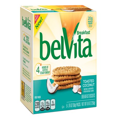 - belVita Toasted Coconut Breakfast Biscuits, 8.8 Oz.