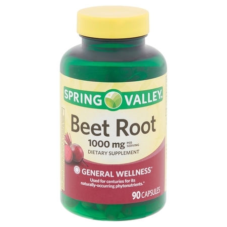 Spring Valley Beet Root Capsules, 1,000 MG per serving, Capsules, 90