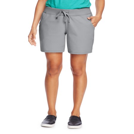 Hanes - Hanes Womens Cotton Short with Pockets and Drawstring Waist ...