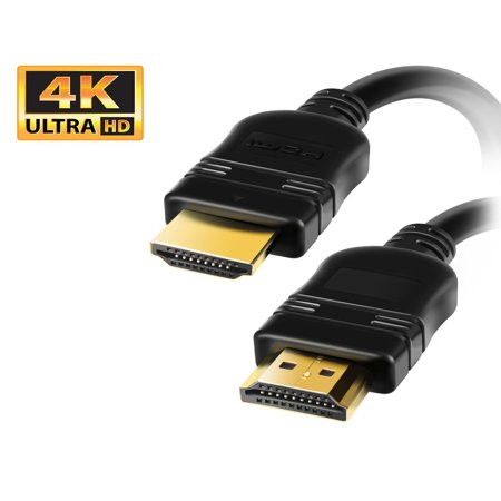 4K HDMI Cable HDMI Cable for TV by Insten 5' High-Speed 4K HDMI Cable with Ethernet 5 ft (ver 2.0)[Supports UHD 4K 2160p 60 Hz, Full HD 1080p, 3D, Multi View Video , Ethernet, Audio Return & Smart (Best Html5 Canvas Framework)