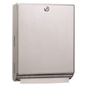 Paper Towel Dispensers Clic Series Surface Mounted Paper Towel Dispenser With Tumble Lock Stainless Steel