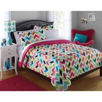 Your Zone Bright Chevron Print Bed in a Bag Set, 1 Each