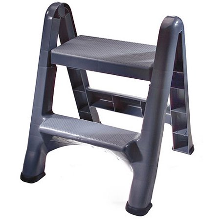 Rubbermaid Folding - Rubbermaid 2-Tier Folding Step Stool