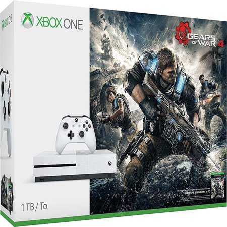 3d Bundle - Microsoft Xbox One S Gears of War 4 1 TB Bundle, White, 23400068