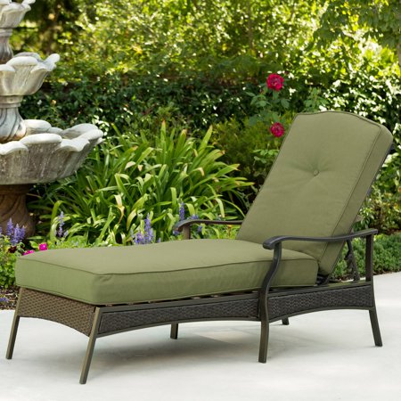 Better Homes & Gardens Providence Outdoor Chaise Lounge, Green