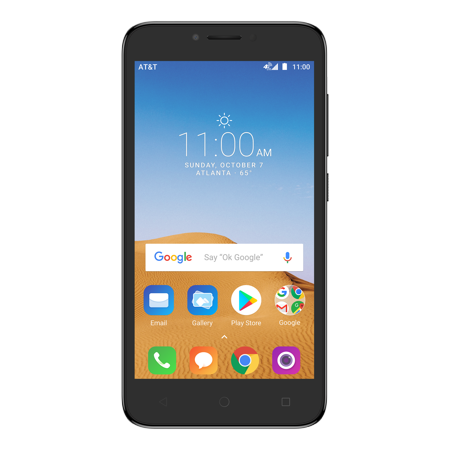 Original Cell Phone - AT&T PREPAID Alcatel TETRA 16GB Prepaid Smartphone, Black