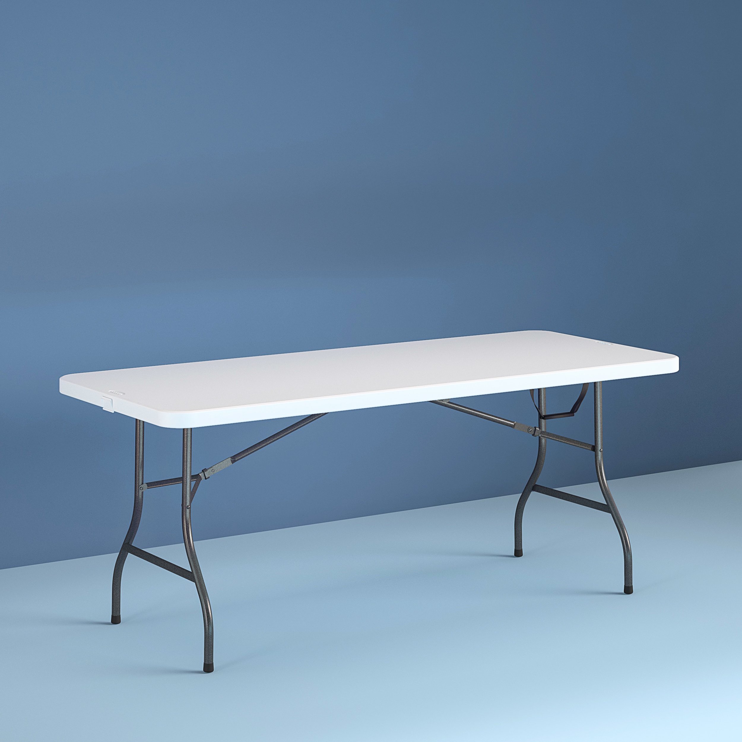 Mainstays 34 Resin Plastic Top Fold In Half Table Rich