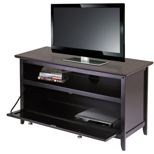 Wood Zuri Espresso TV Stand for TVs up to 42''