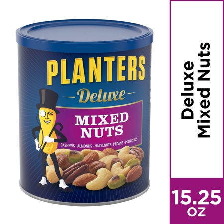 Planters Deluxe Mixed Nuts With Hazelnuts, 15.25 oz (Best Mixed Nuts For Health)