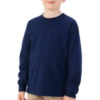 Fruit of the Loom Boys' Long Sleeve Crew T-Shirt with Rib Cuffs
