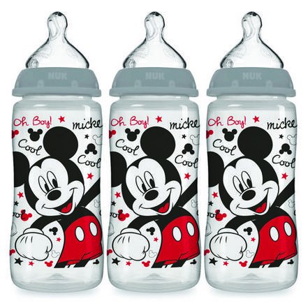 Nuk Disney Baby Wide-Neck Bottles 0+m - 3 CT (Best Bottles For Nursing Babies)