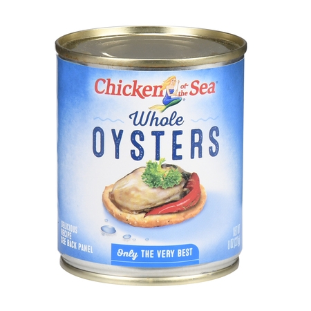 (2 Pack) Chicken of The Sea Whole Oysters, 8 oz (Best East Coast Oysters)