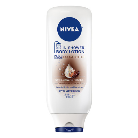 NIVEA In-Shower Cocoa Butter Body Lotion 13.5 fl. (Best After Shower Lotion)