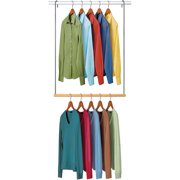 Closet Rods Supports Lynk Double Hang Closet Rod Organizer Clothing Hanging Bar Chrome Wood