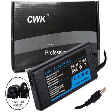 CWK® AC Adapter Laptop Charger Power Supply Cord for LCD Polaroid FLM-2017 LCD TV Monitor Polaroid FXM-1911C LCD TV Monitor Princeton L7VH LCD19D LCD