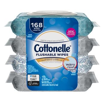 Cottonelle FreshCare Flushable Wet Wipes, 42 Wipes per