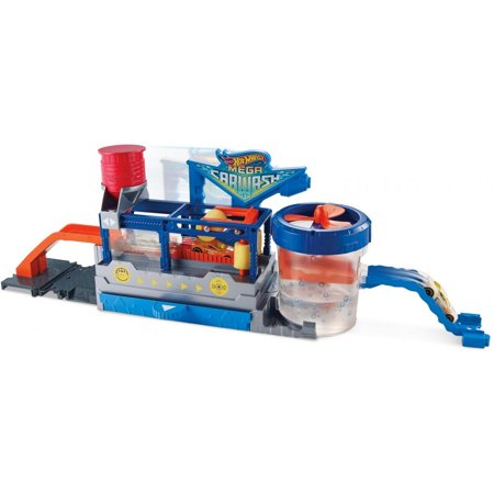 Hot Wheels Color Change Mega Car Wash and Cars and Conveyer Belt (Best Race Track For 4 Year Old)