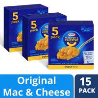 (3 Pack) Kraft Original Flavor Macaroni & Cheese Dinner, 5 x 7.25 oz Boxes