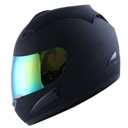 - Motorcycle Full Face Helmet HJM A110 Adult Matt Black