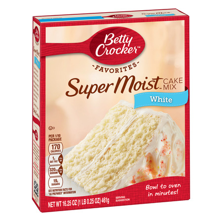 (2 pack) Betty Crocker Super Moist White Cake Mix, 16.25 (Best Plum Cake In Bangalore)