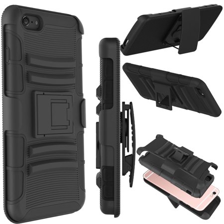 Tekcoo For Apple iPhone 6s / iPhone 6 / iPhone 6s Plus / iPhone 6 Plus Cases, Shock Absorbing Holster Locking Belt Clip Defender Heavy Full Body Kickstand Case