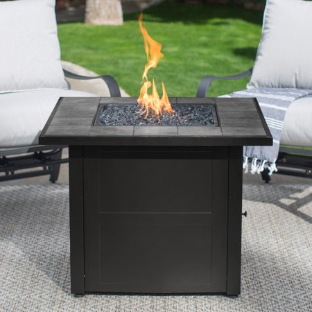 Endless Summer LP Gas Outdoor Fire Pit, Slate Tile Mantel - Walmart.com