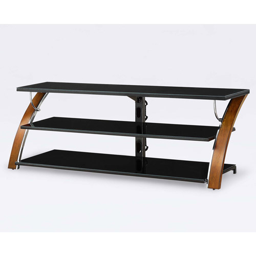 Whalen Brown Cherry 3-Shelf Tabletop Console for TVs up to 70''