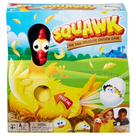 Rubber Duck Game - Squawk Eggsplosive Chicken Game for Kids Ages 4 Years and Older