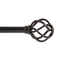 Better Homes & Gardens 5/8” Cage Decorative Curtain Rod, Oil Rubbed Bronze