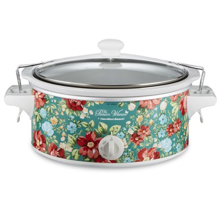 Pioneer Woman 6 Quart Portable Slow Cooker Vintage Floral | Model# 33362 By Hamilton Beach